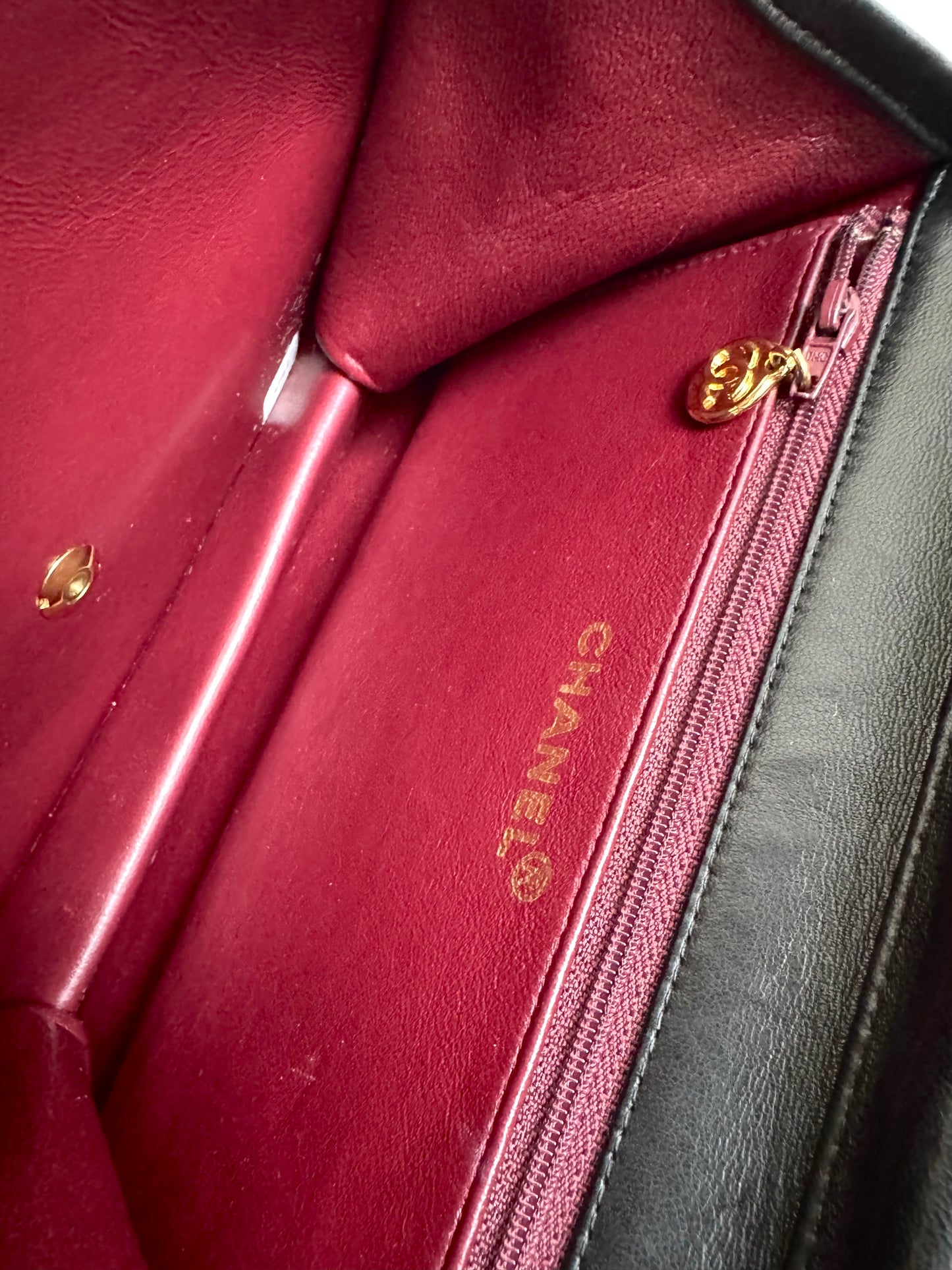 CHANEL Lambskin Quilted Timeless Single Flap