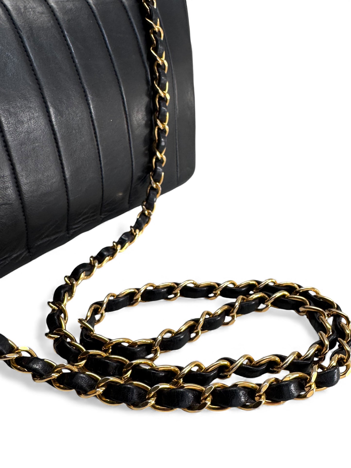 CHANEL Lambskin Vertical Flap Bag