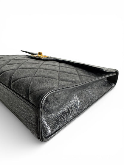 CHANEL Caviar Quilted Briefcase Laptop Bag