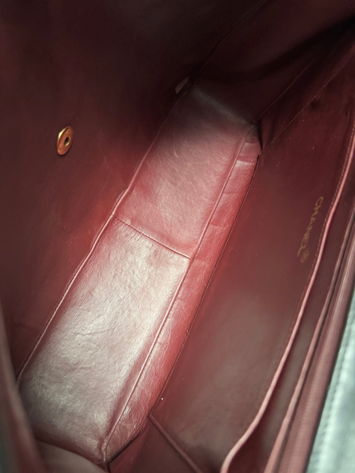 CHANEL Lambskin Quilted XL Jumbo Single Flap Bag