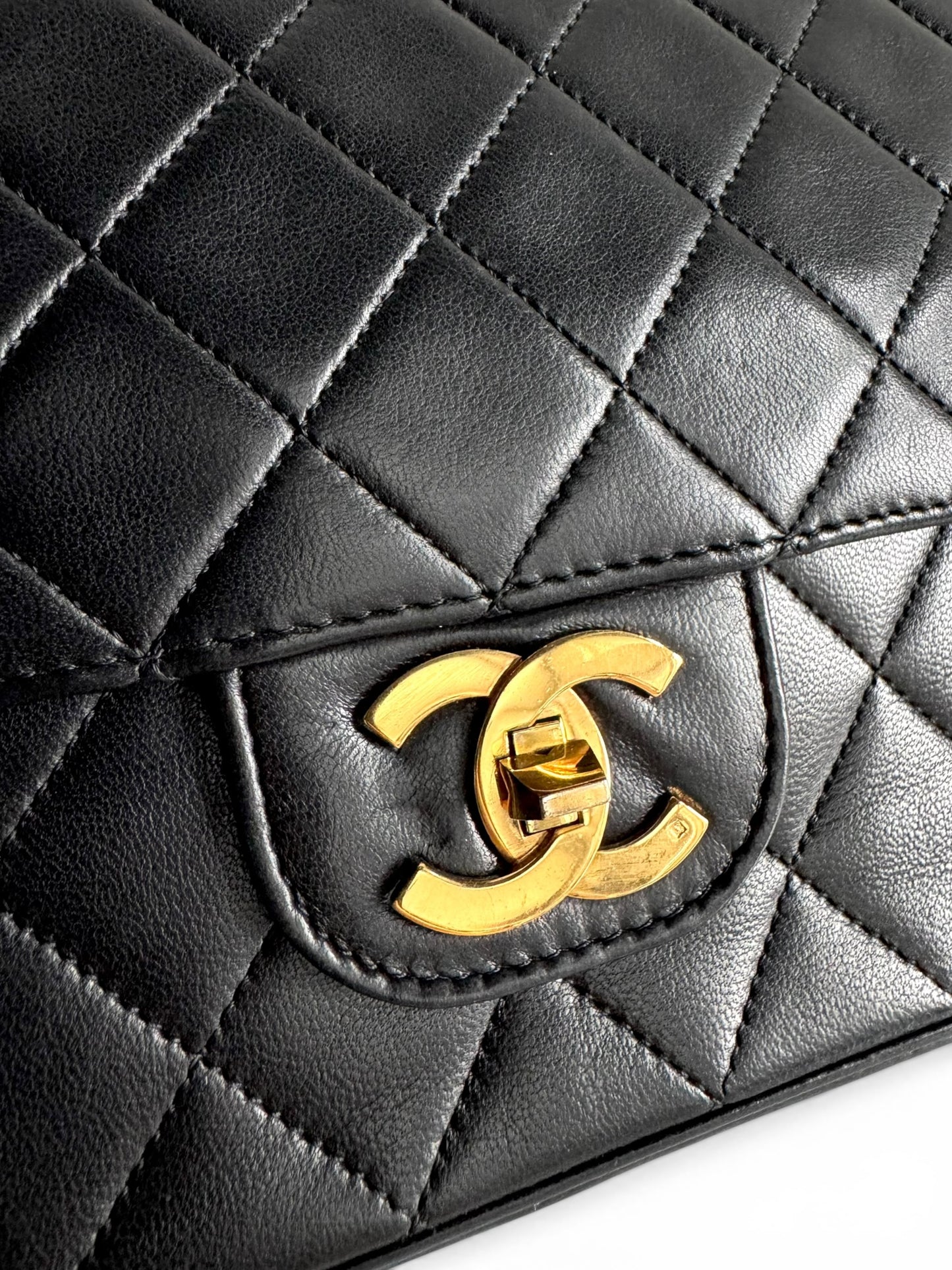 CHANEL Lambskin Medium Mademoiselle Double Flap