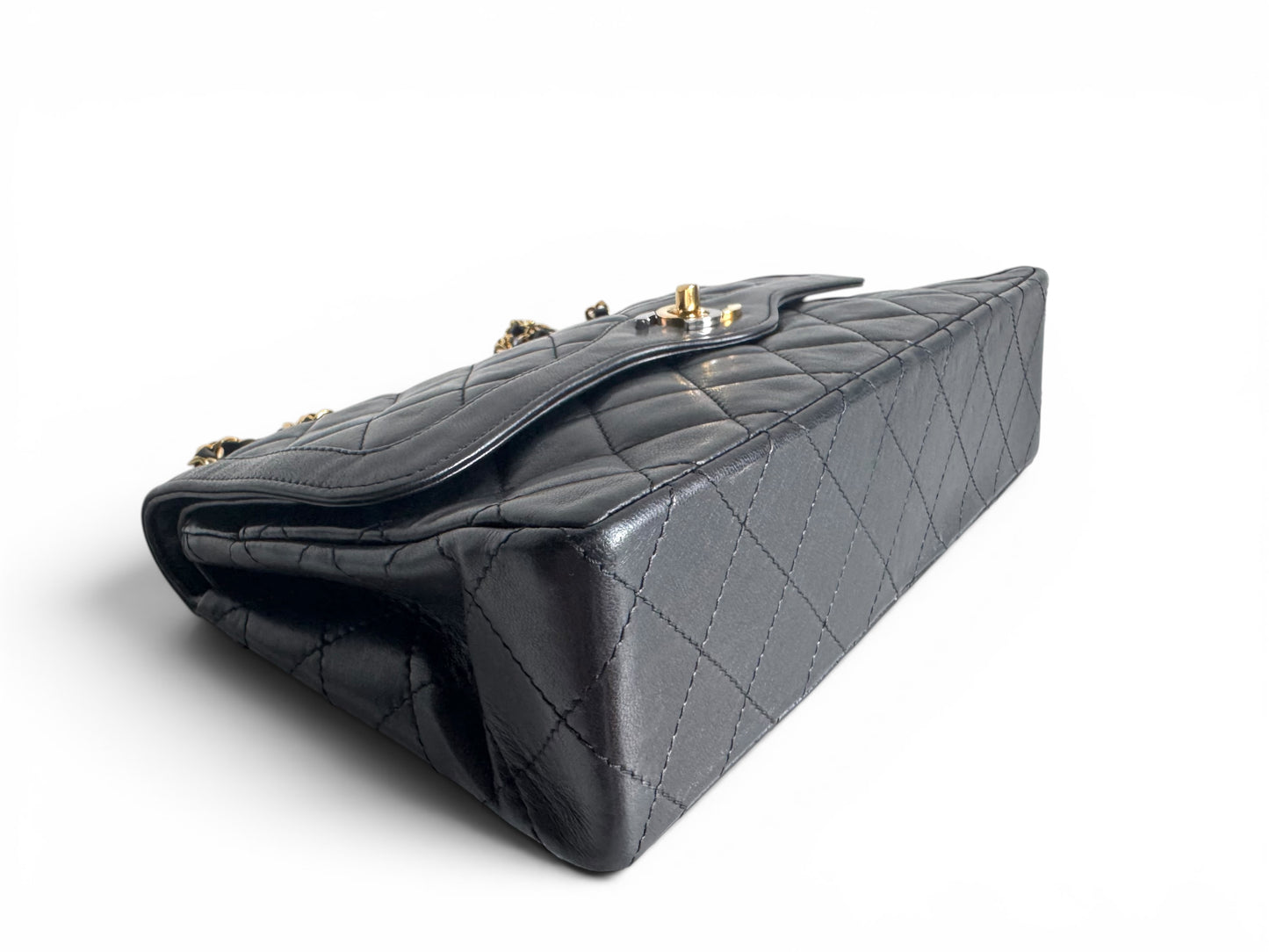 CHANEL Lambskin Quilted Medium Double Flap