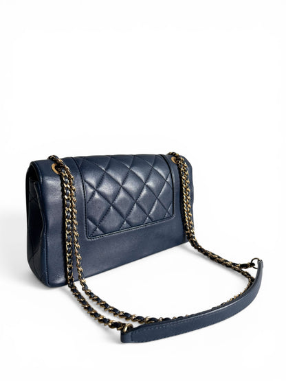 CHANEL Sheepskin Quilted Mademoiselle Flap Bag Tasche