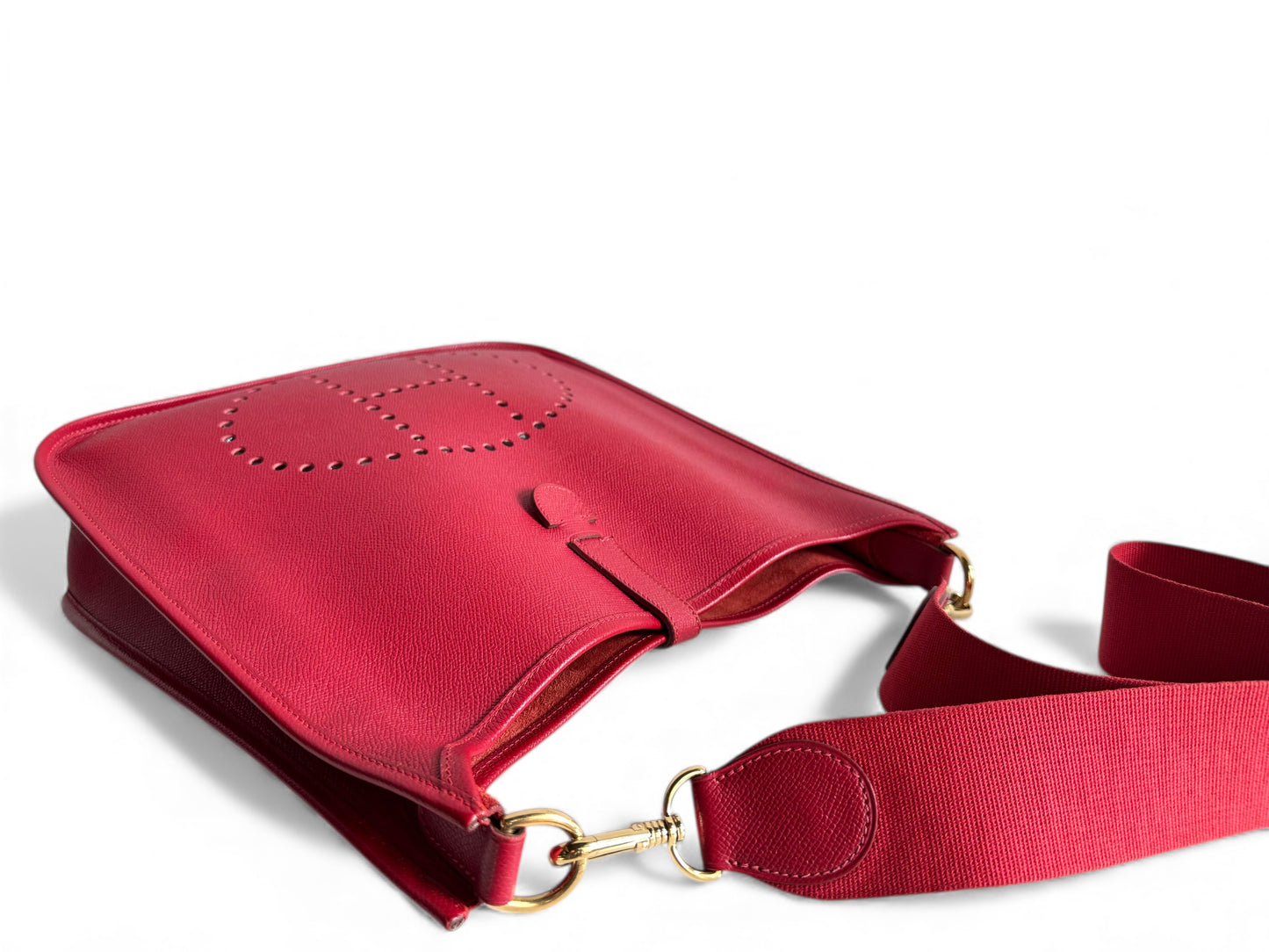 HERMES Courchevel Evelyne GM Rouge
