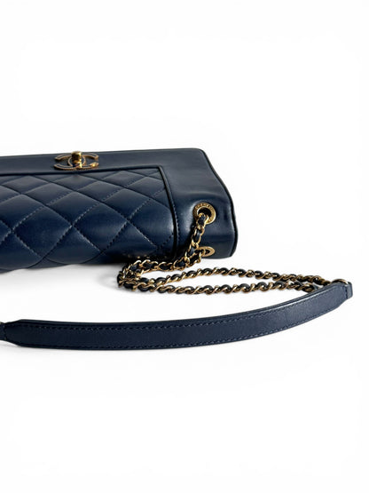 CHANEL Sheepskin Quilted Mademoiselle Flap Bag Tasche