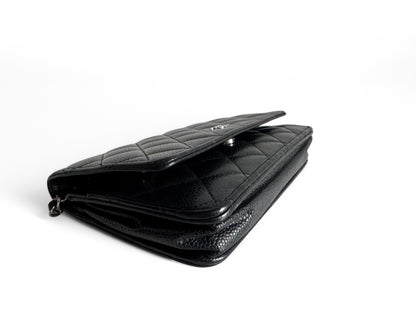 CHANEL Caviar Quilted Wallet on Chain WOC