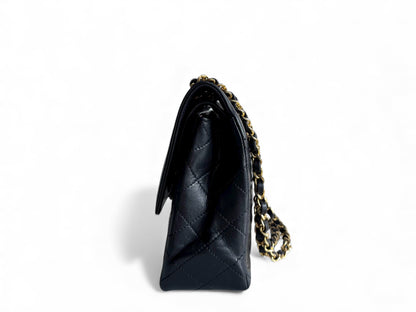 CHANEL Lambskin Quilted Medium Double Flap Bag