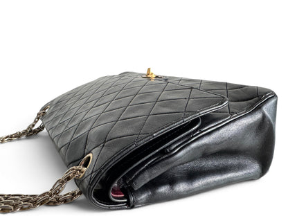 CHANEL Lambskin Medium Mademoiselle Double Flap