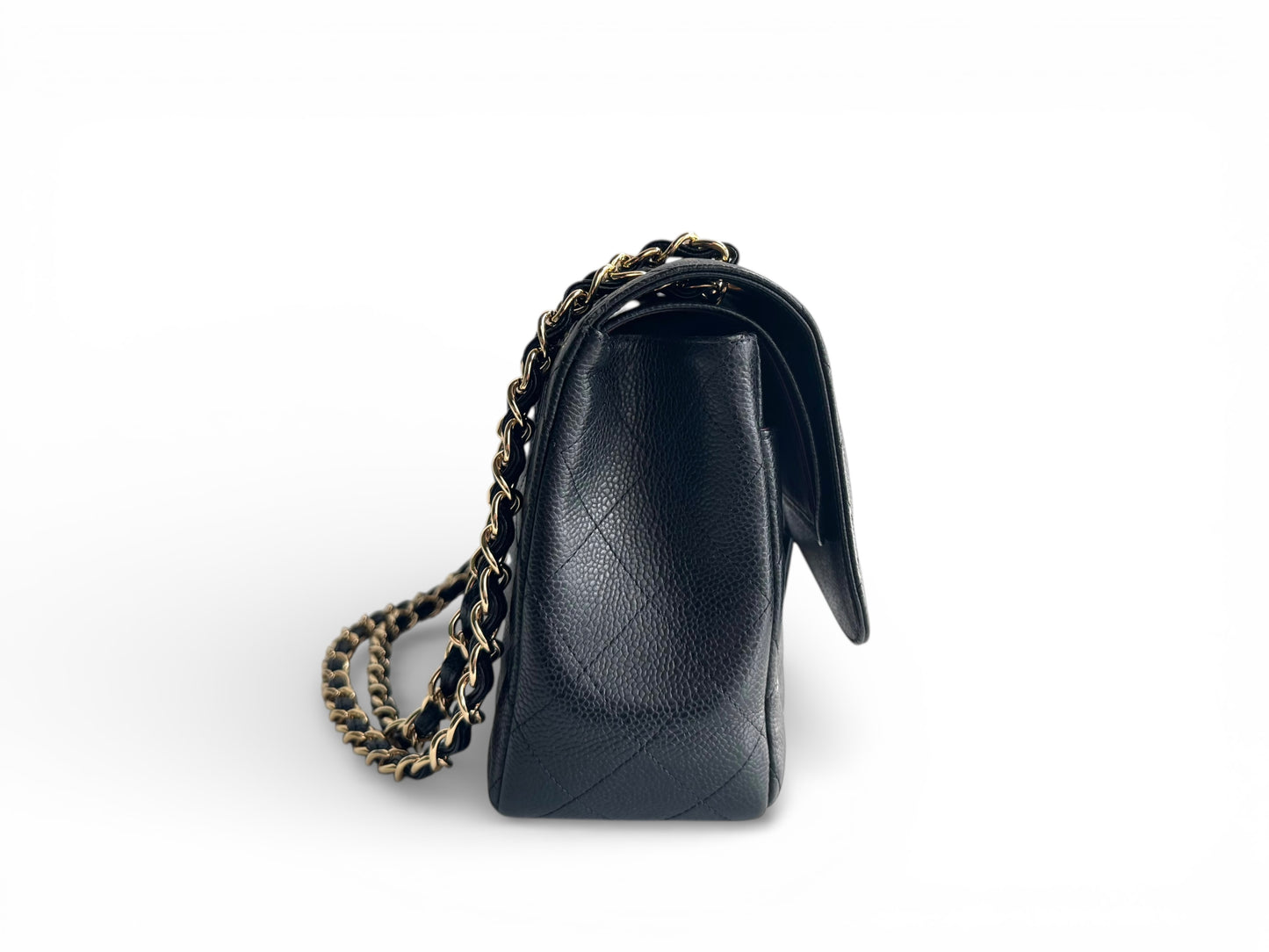 CHANEL Caviar Quilted Jumbo Double Flap