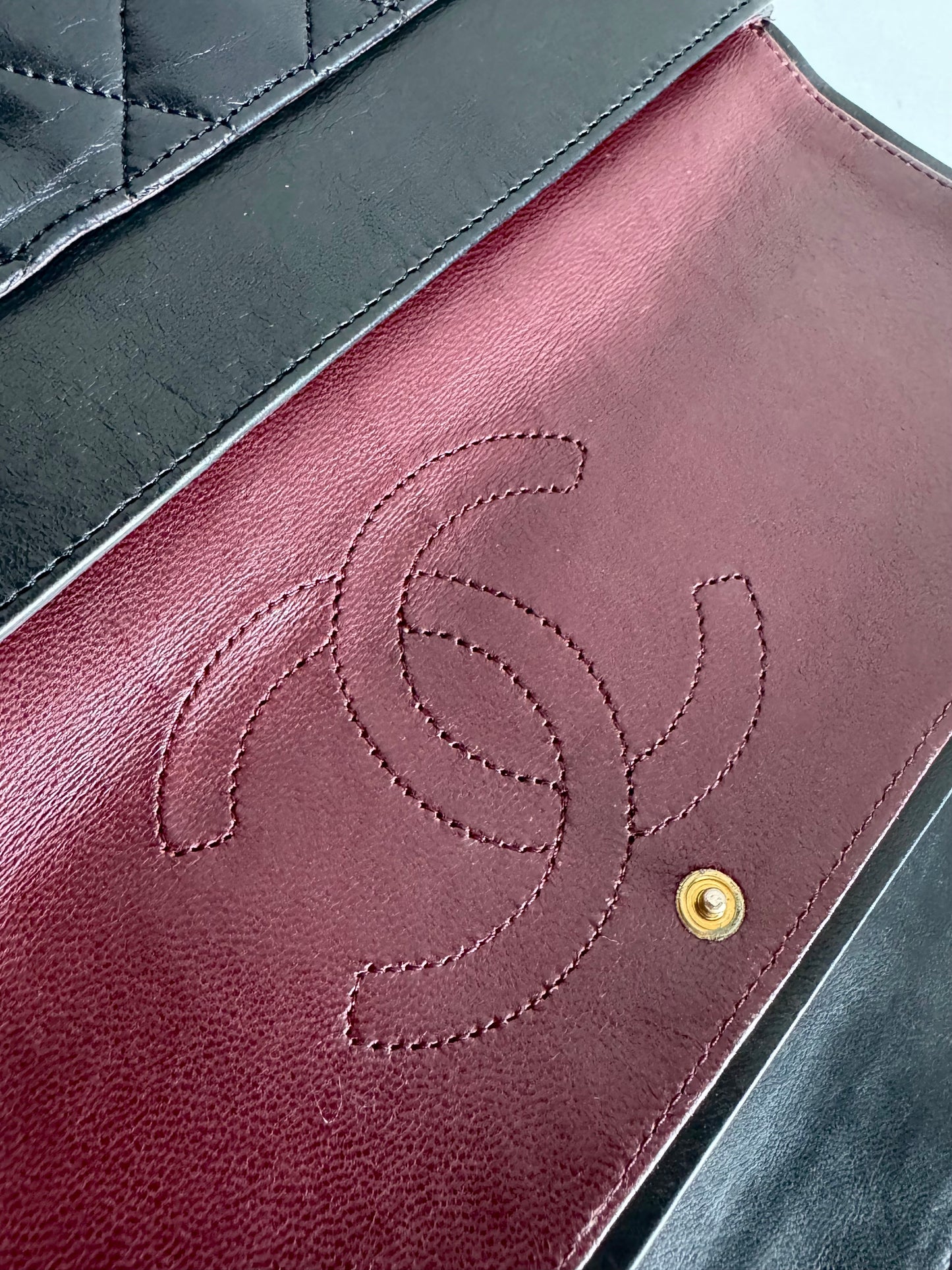 CHANEL Lambskin Medium Mademoiselle Double Flap