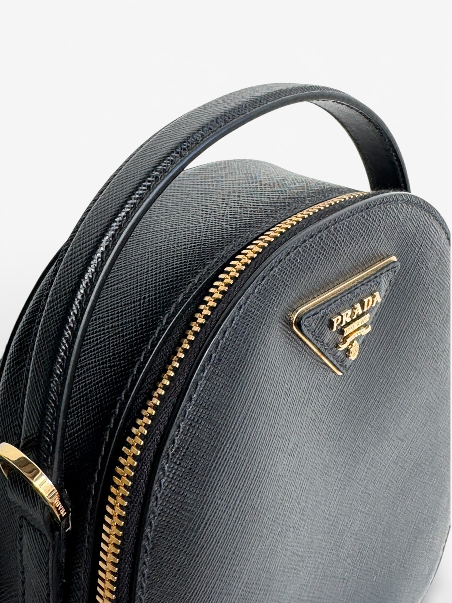 PRADA Saffiano Lux Mini Odette Backpack