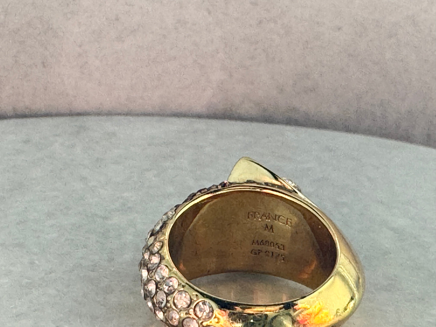 LOUIS VUITTON Crystals Trunkies Ring