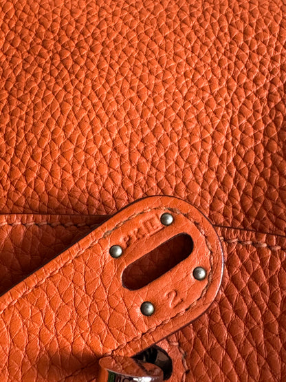 HERMES Taurillon Clemence Lindy 34