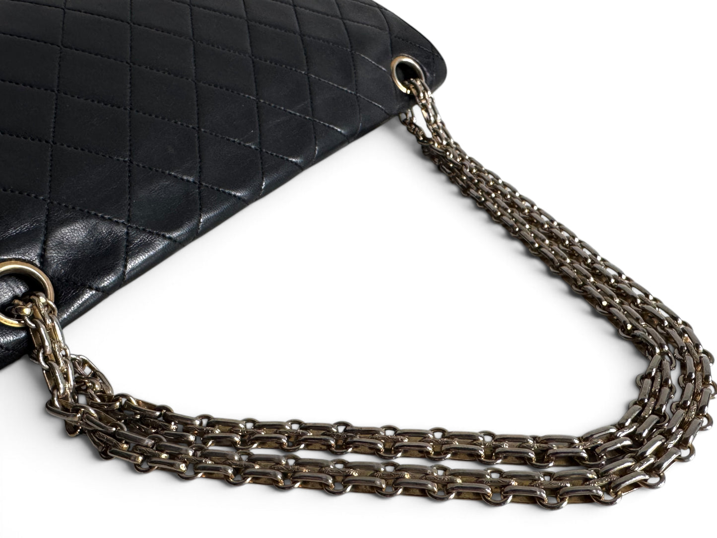 CHANEL Lambskin Medium Mademoiselle Double Flap