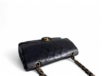 CHANEL Matelasse Double Flap Bag Black