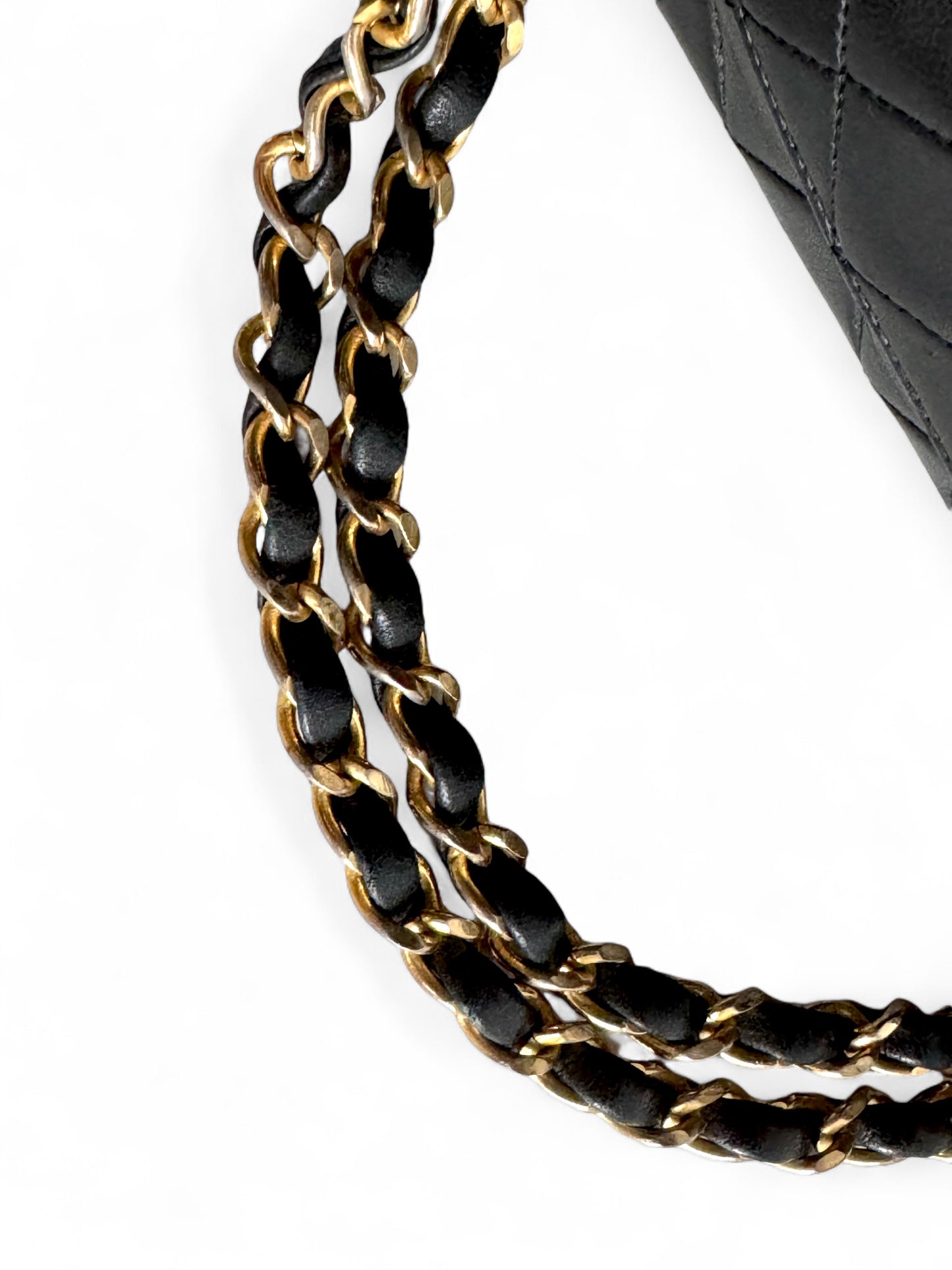 CHANEL Matelasse Double Flap Bag Black