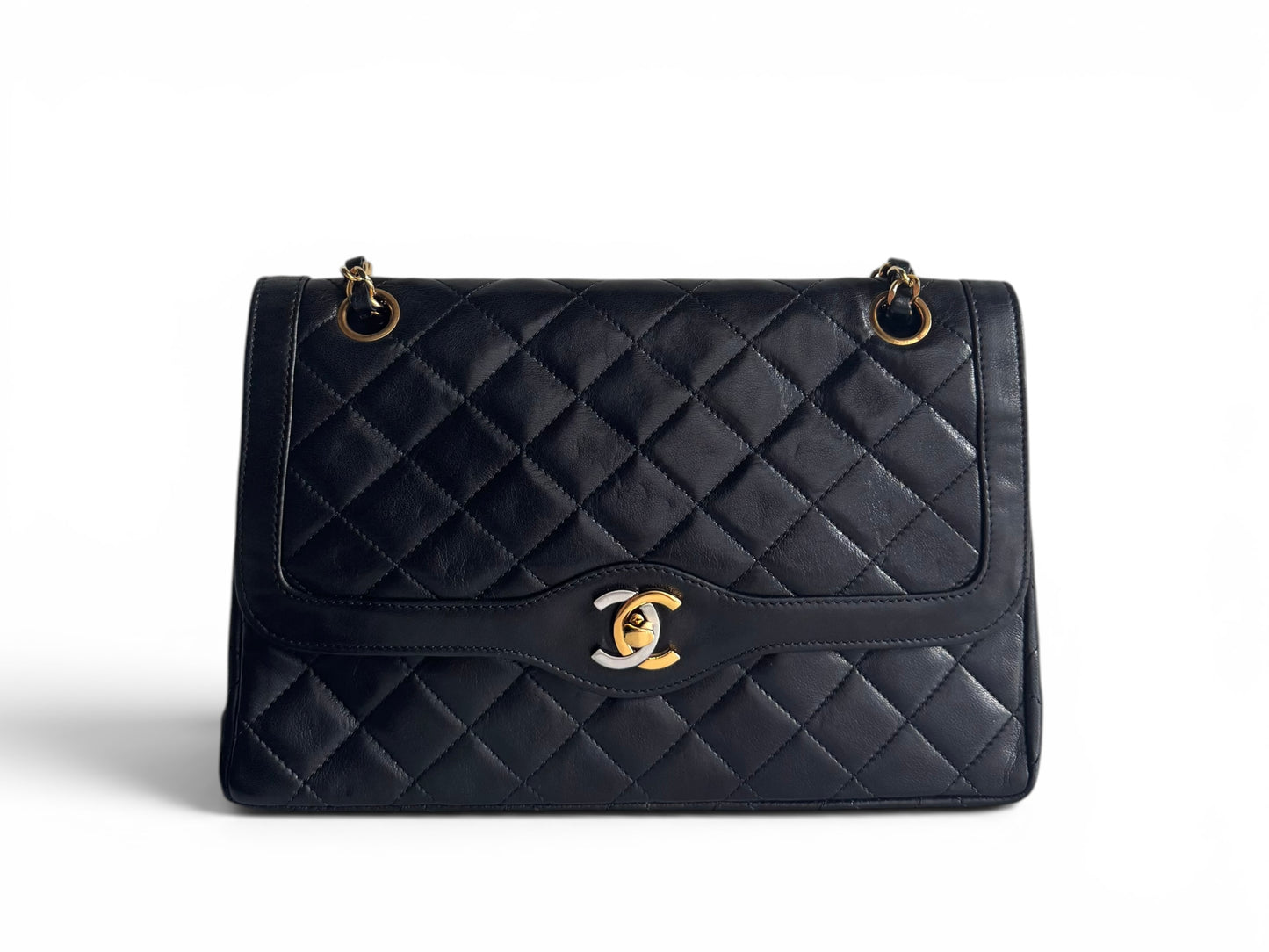 CHANEL Lambskin Quilted Medium Double Flap