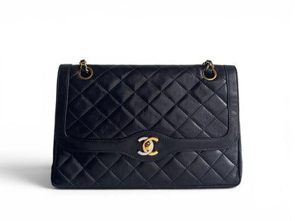 CHANEL Lambskin Quilted Medium Double Flap
