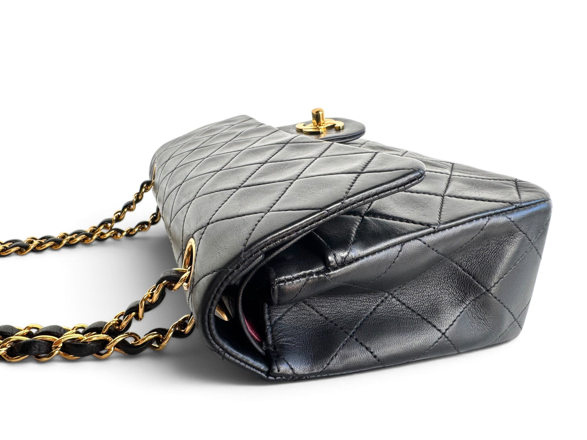 CHANEL Lambskin Quilted Small Double Flap