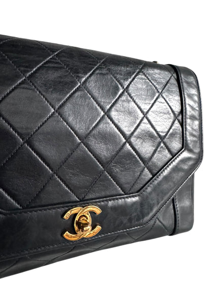 CHANEL Lambskin Diana Crossbody Bag