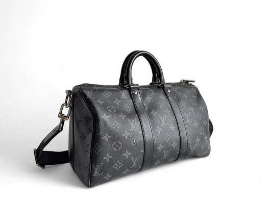 LOUIS VUITTON Eclipse Reverse Keepall Bandouliere Bag