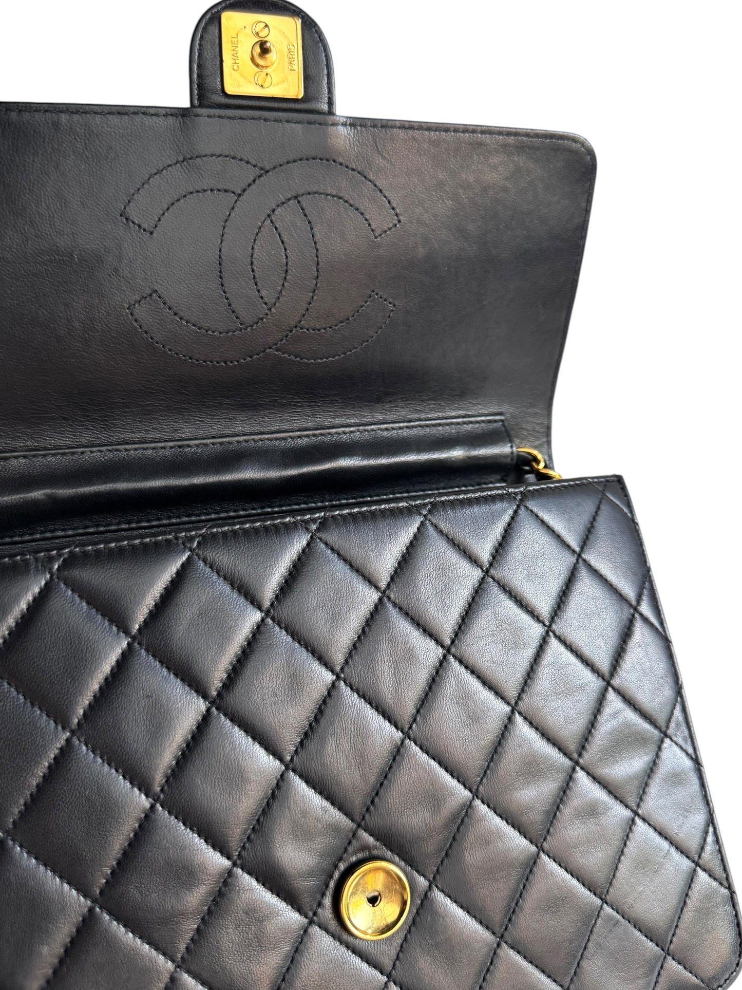 CHANEL Lambskin Quilted Timeless Single Flap