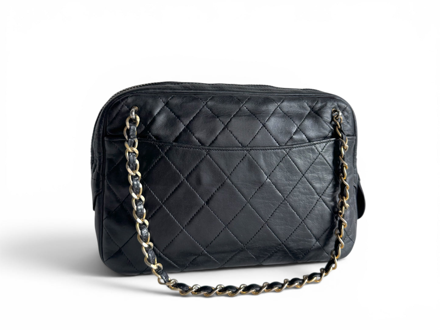 CHANEL Vintage Quilted Camera Bag