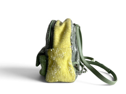 CHANEL Sequin Tri-color Waterfall Backpack