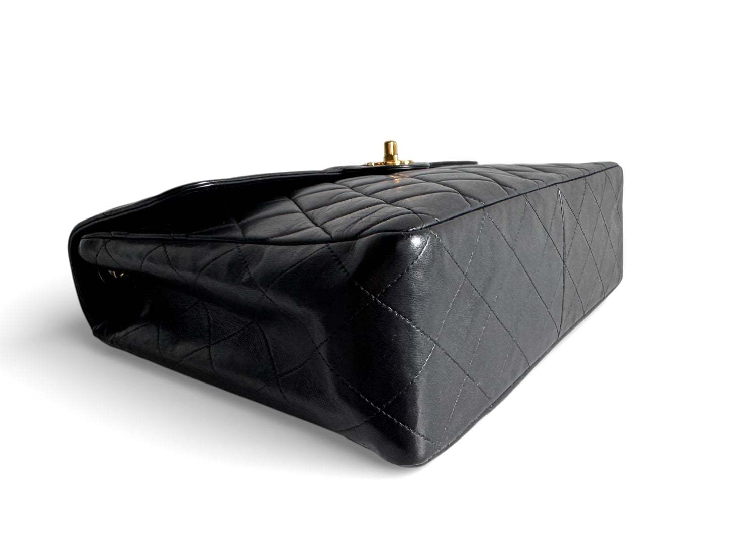 CHANEL Lambskin Quilted Jumbo Single Flap Bag