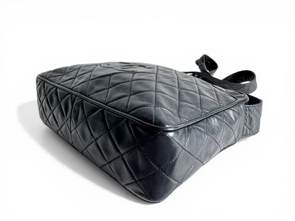 CHANEL Lambskin Quilted CC Tassel Camera Case