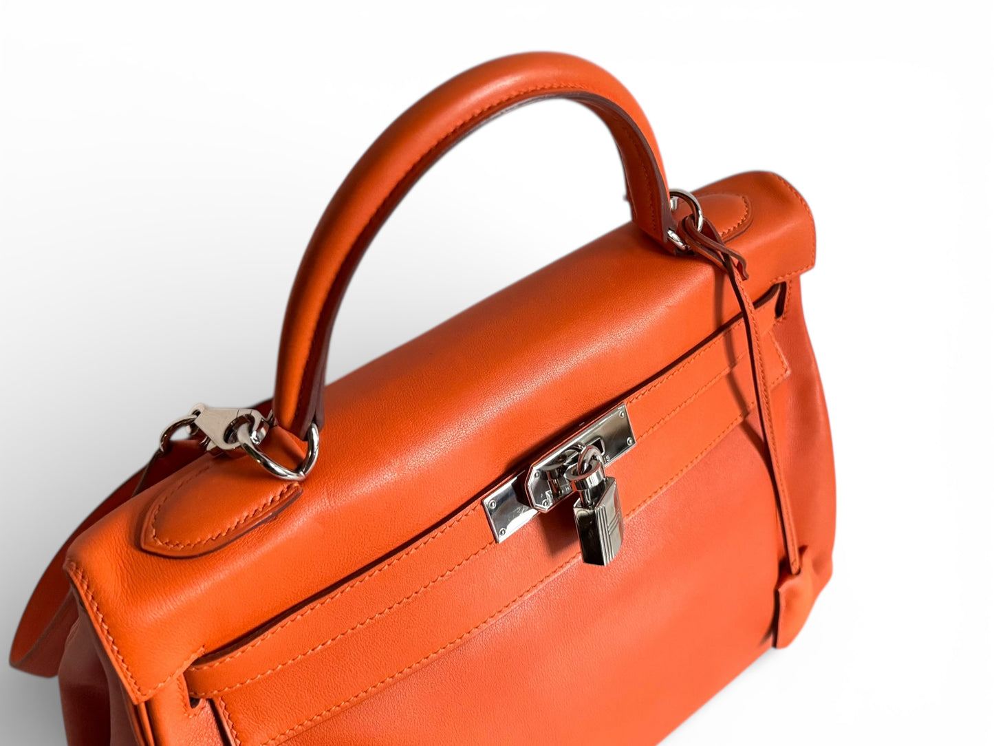 HERMÈS Kelly 32 Gulliver Orange