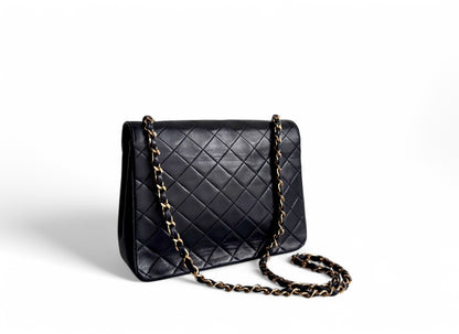CHANEL Lambskin Diamond Stitch Envelope Single Flap