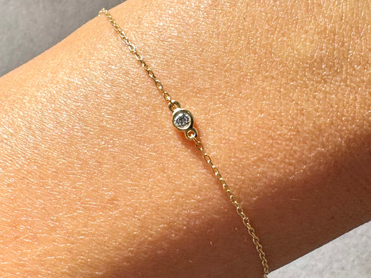TIFFANY & CO. 18K Yellow Gold Elsa Peretti Diamonds Bracelet