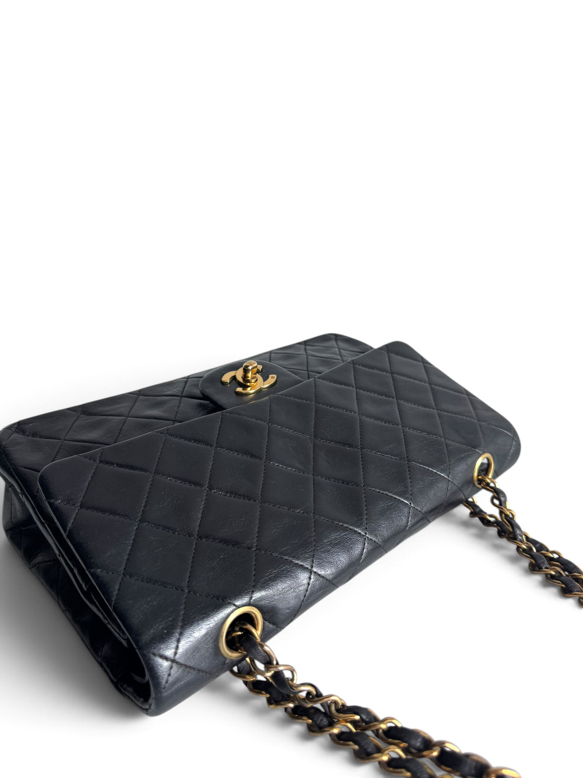 CHANEL Lambskin Quilted Medium Double Flap
