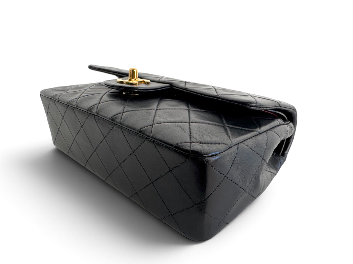 CHANEL Lambskin Quilted Small Double Flap
