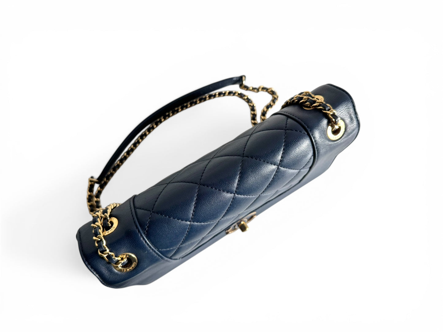 CHANEL Sheepskin Quilted Mademoiselle Flap Bag Tasche