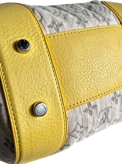 LOUIS VUITTON Monogram Denim Pochette Round Bag