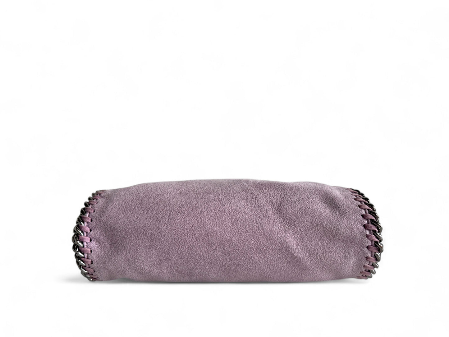 STELLA MCCARTNEY Shaggy Deer Mini Falabella Fold Over Tote Purple