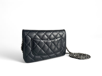 CHANEL Caviar Quilted Wallet on Chain WOC