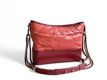 CHANEL Aged Calfskin Quilted Medium Gabrielle Hobo