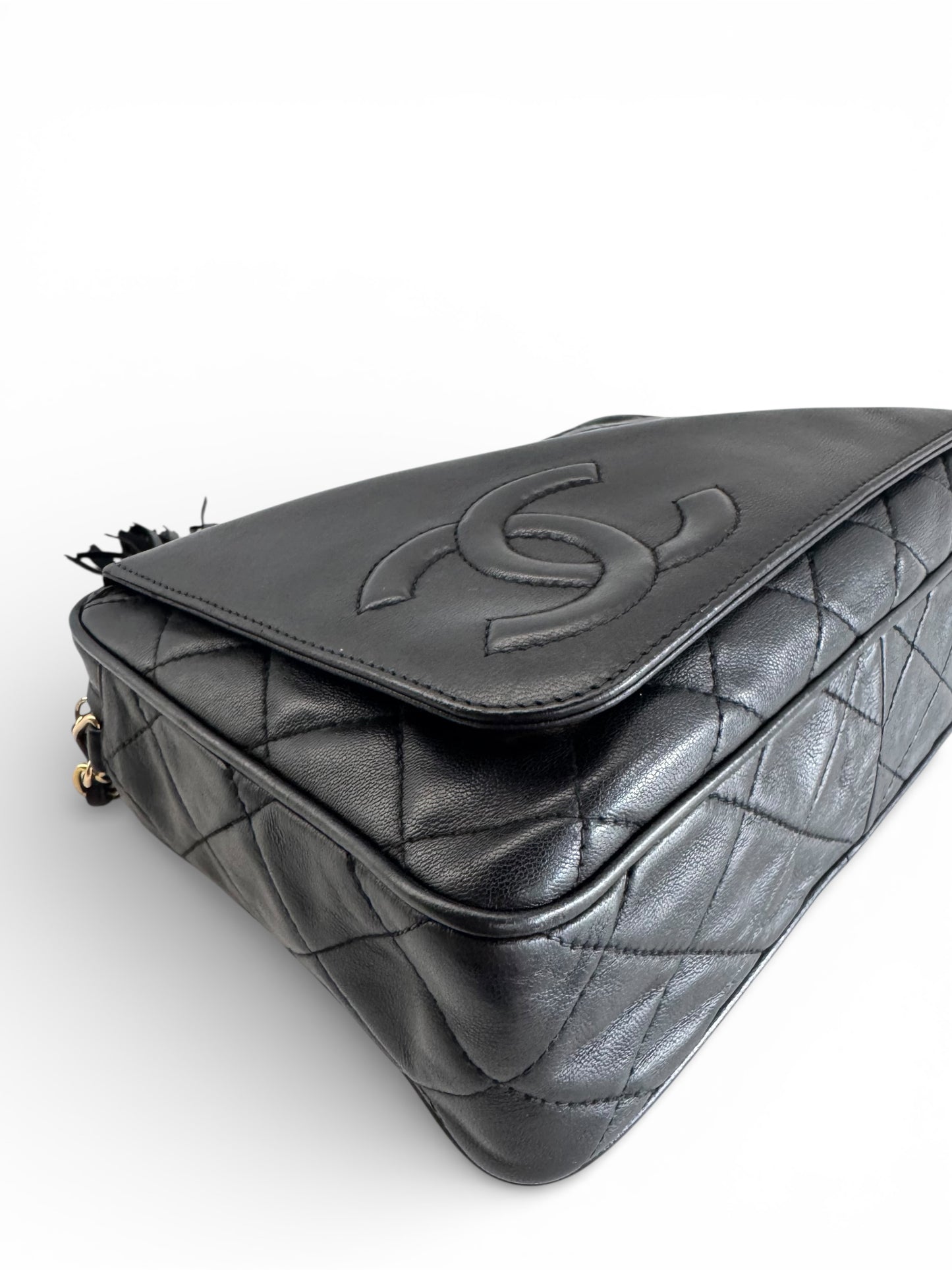 CHANEL CC Quilted Lambskin Camera Bag