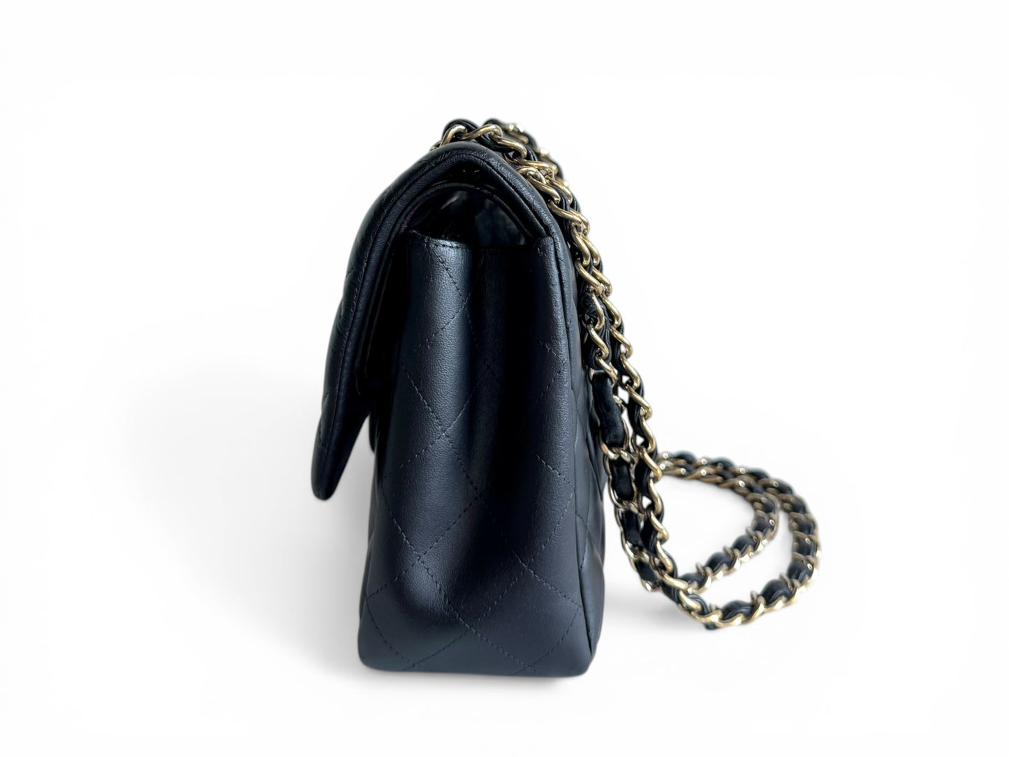 CHANEL Lambskin Quilted Jumbo Double Flap