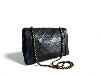 CHANEL Lambskin Black Flap Bag
