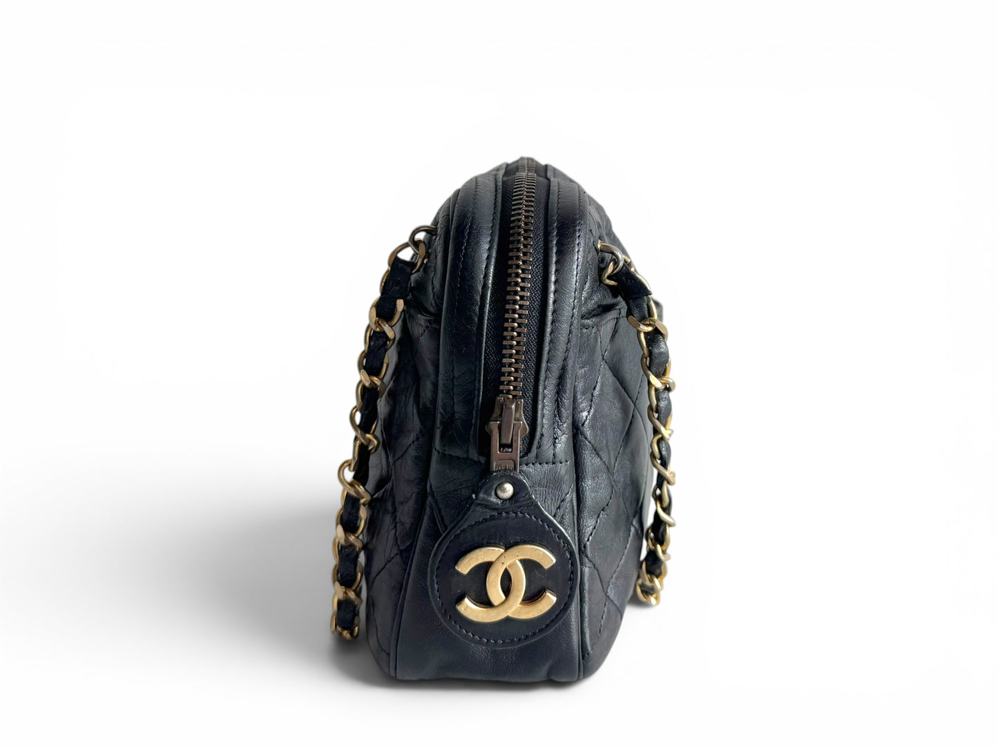 CHANEL Vintage Quilted Camera Bag
