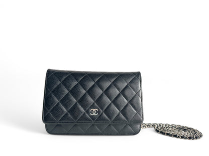 CHANEL Caviar Quilted Wallet on Chain WOC