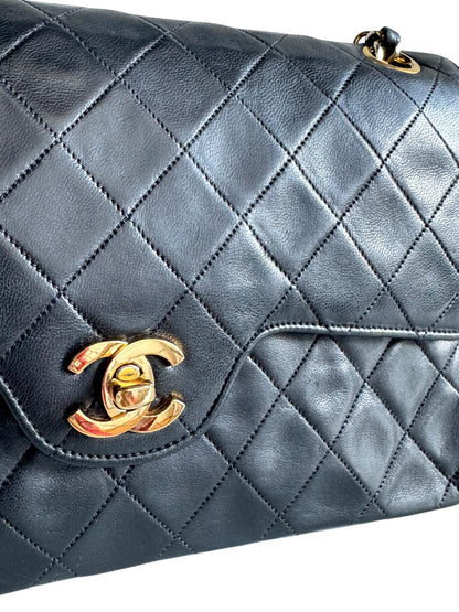 Chanel Lambskin Matelasse Double Flap Bag