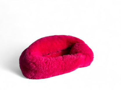 Bottega Veneta Jodie Mini Faux Fur Pink