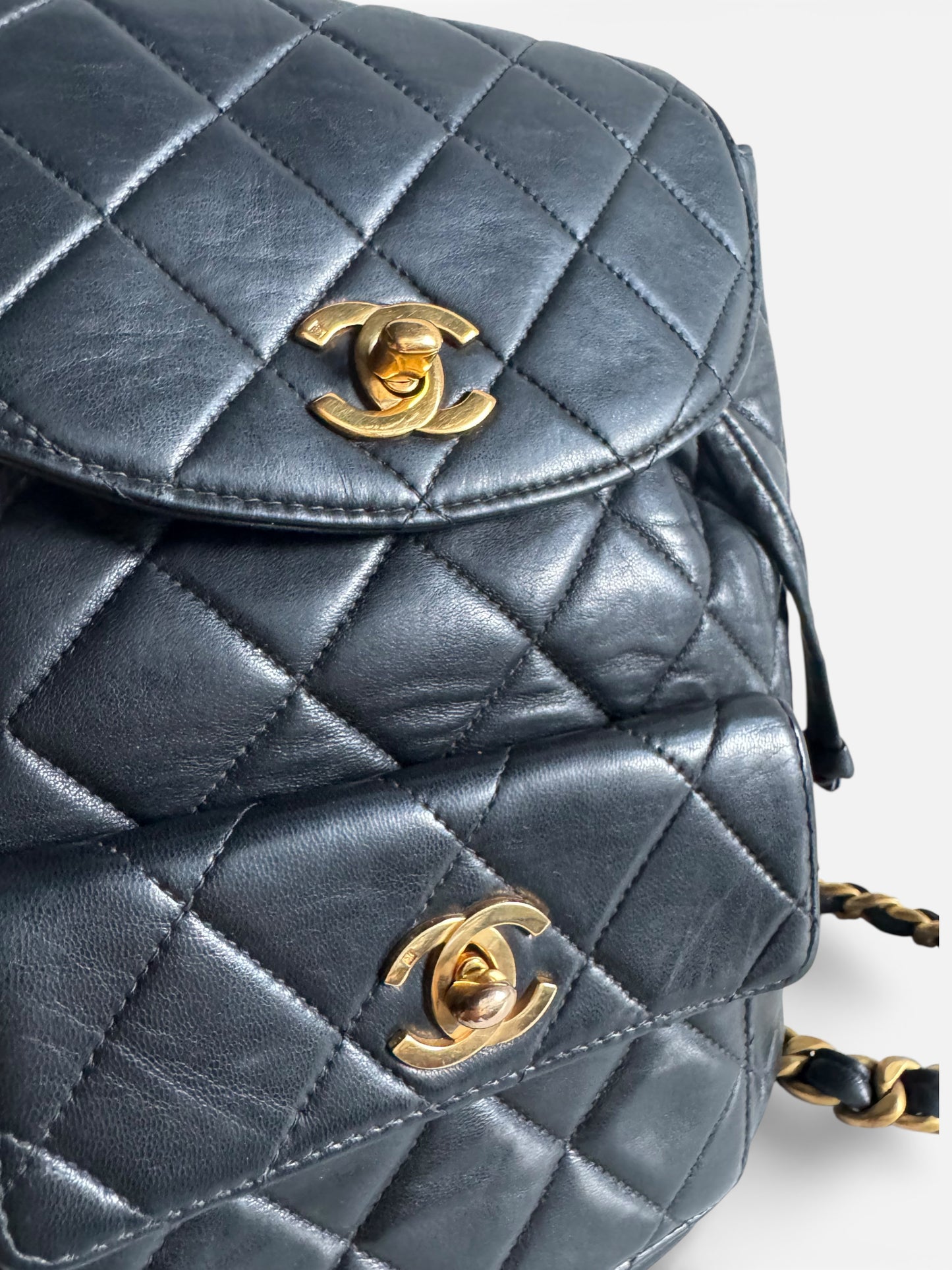 CHANEL Lambskin Quilted Backpack