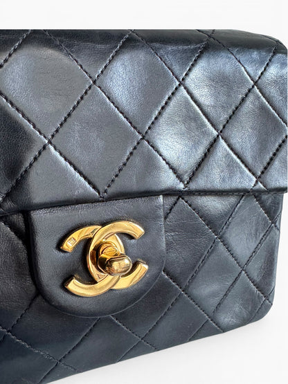 CHANEL Lambskin Quilted Mini Flap Bag