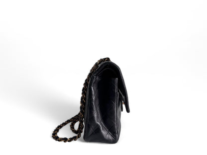 CHANEL Matelasse Double Flap Bag Black